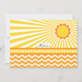 Je bent mijn Sunshine Birthday Foto Uitnodiging (Achterkant)