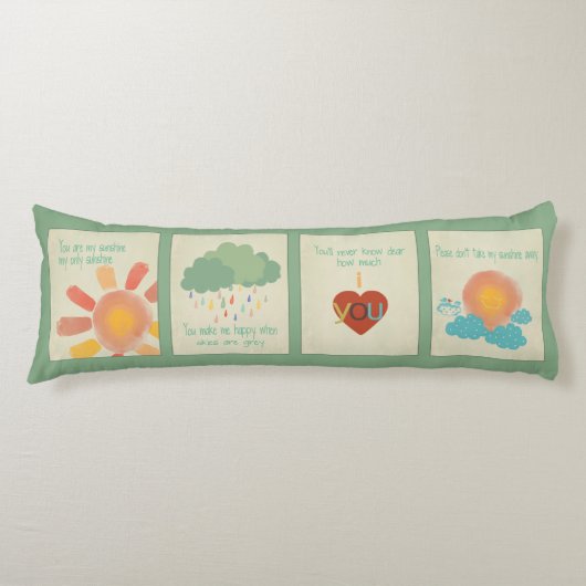 Je bent mijn Sunshine Body Pillow Lichaamskussen (Voorkant)