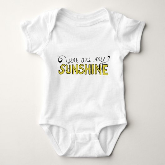 Je bent mijn Sunshine Bodysuit. Romper (Voorkant)