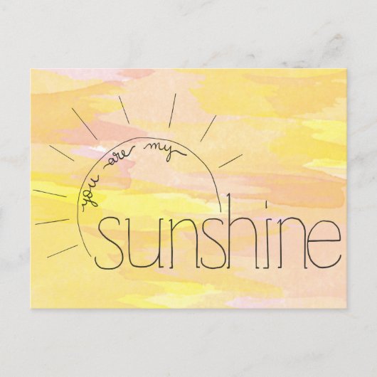 Je bent mijn Sunshine Briefkaart (Voorkant)