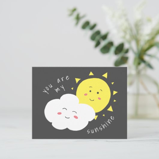 Je bent mijn Sunshine Briefkaart (Staand voorkant)