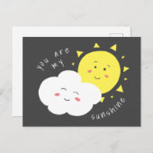 Je bent mijn Sunshine Briefkaart (Voorkant / Achterkant)
