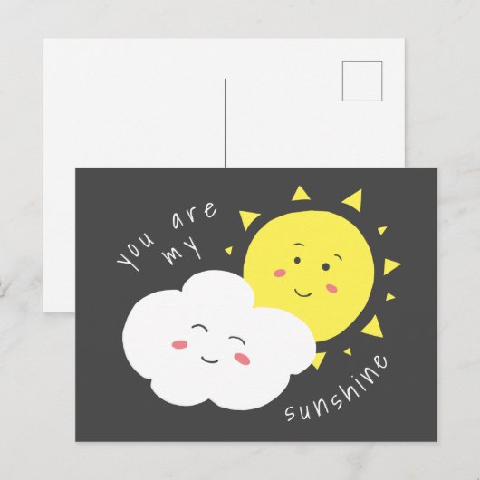 Je bent mijn Sunshine Briefkaart (Voorkant / Achterkant)