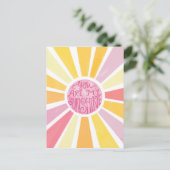Je bent mijn Sunshine Bright Waterverf Baby Gift Briefkaart (Staand voorkant)