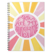 Je bent mijn Sunshine Bright Waterverf cadeau Notitieboek (Voorkant)