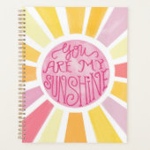 Je bent mijn Sunshine Bright Waterverf cadeau Planner (Voorkant)