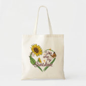 Je bent mijn Sunshine Canvas tas (Voorkant)