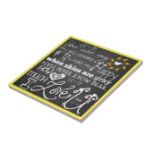 Je bent mijn Sunshine Chalkboard Kijk CeramicTile Tegeltje (Zijkant)