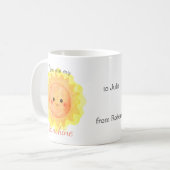 Je bent mijn Sunshine Custom Name Gift Koffiemok (Voorkant links)