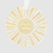 Je bent mijn Sunshine Custom Name Love Sweet Ornament (voorkant)