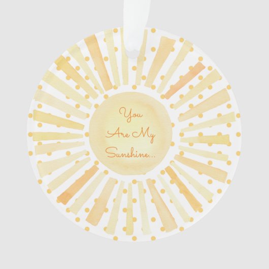 Je bent mijn Sunshine Custom Name Love Sweet Ornament (voorkant)