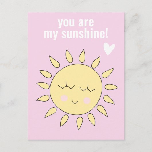 Je bent mijn Sunshine Cute Classroom Valentijnsdag Briefkaart (Voorkant)