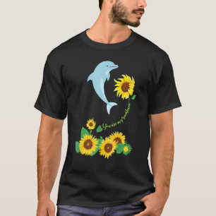 Je bent mijn Sunshine Dolphin Sunflower Zee Animal T-shirt