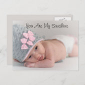 Je bent mijn Sunshine Foto Briefkaart (Voorkant / Achterkant)