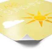 Je bent mijn Sunshine Foto Print Afdruk (Hoek)