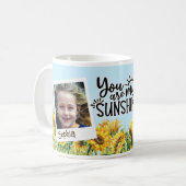 Je bent mijn Sunshine gepersonaliseerde foto Koffiemok (Voorkant links)