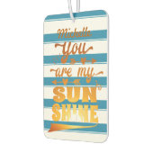 Je bent mijn Sunshine Gezegde gepersonaliseerd Luchtverfrisser (Links)