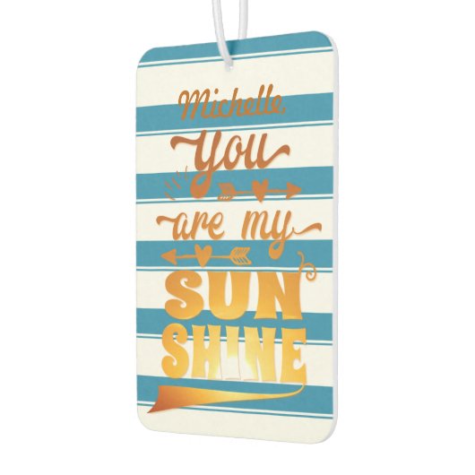 Je bent mijn Sunshine Gezegde gepersonaliseerd Luchtverfrisser (Links)