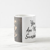 Je bent mijn Sunshine Grey Sunflower Mok (Center)