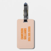 Je bent mijn Sunshine Groovy Grafisch Bagagelabel (Achterkant verticaal)