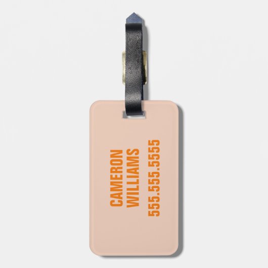 Je bent mijn Sunshine Groovy Grafisch Bagagelabel (Achterkant verticaal)