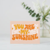 Je bent mijn Sunshine Groovy Grafisch Briefkaart (Staand voorkant)