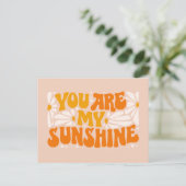 Je bent mijn Sunshine Groovy Grafisch Briefkaart (Staand voorkant)