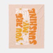 Je bent mijn Sunshine Groovy Grafisch Fleece Deken (Voorkant)