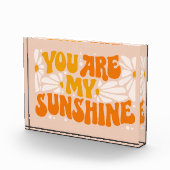 Je bent mijn Sunshine Groovy Grafisch Fotoblokken (Rechts)