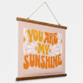 Je bent mijn Sunshine Groovy Grafisch Hangend Wandkleed (Gebogen)