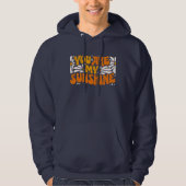 Je bent mijn Sunshine Groovy Grafisch Hoodie (Voorkant)