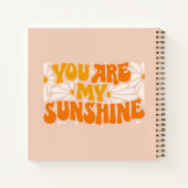 Je bent mijn Sunshine Groovy Grafisch Notitieboek (Achterkant)