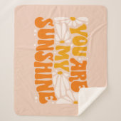 Je bent mijn Sunshine Groovy Grafisch Sherpa Deken (Voorkant)