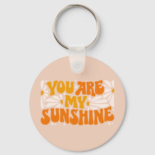 Je bent mijn Sunshine Groovy Grafisch Sleutelhanger