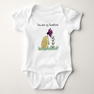 Je bent mijn Sunshine Hedgehog en Coneflower Print Romper