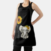 Je bent mijn Sunshine Hippie Sunflower Elephant Schort (Insitu)