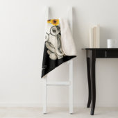 Je bent mijn Sunshine Hippie Sunflower Elephant Sherpa Deken (In situ)