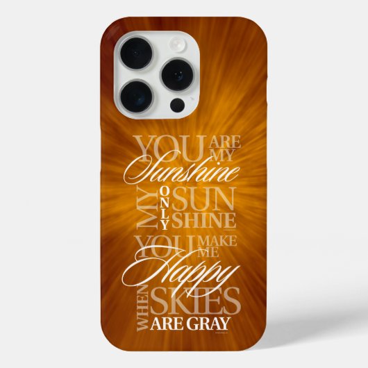 Je bent mijn Sunshine Hoesje-Mate iPhone Case (Achterkant)