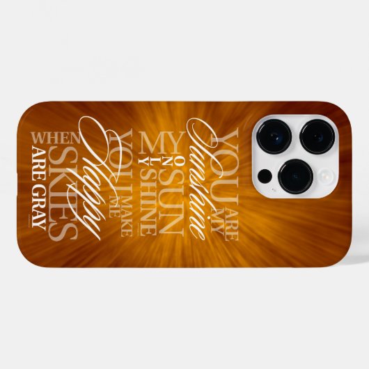 Je bent mijn Sunshine Hoesje-Mate iPhone Case (Achterkant (horizontaal))