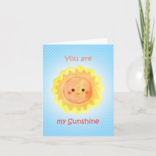 Je bent mijn Sunshine Jubileum Valentijn Kaart (Voorkant)