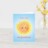 Je bent mijn Sunshine Jubileum Valentijn Kaart (Gele Bloem)