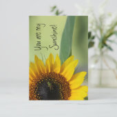 Je bent mijn Sunshine-kaart Bedankkaart (Staand voorkant)