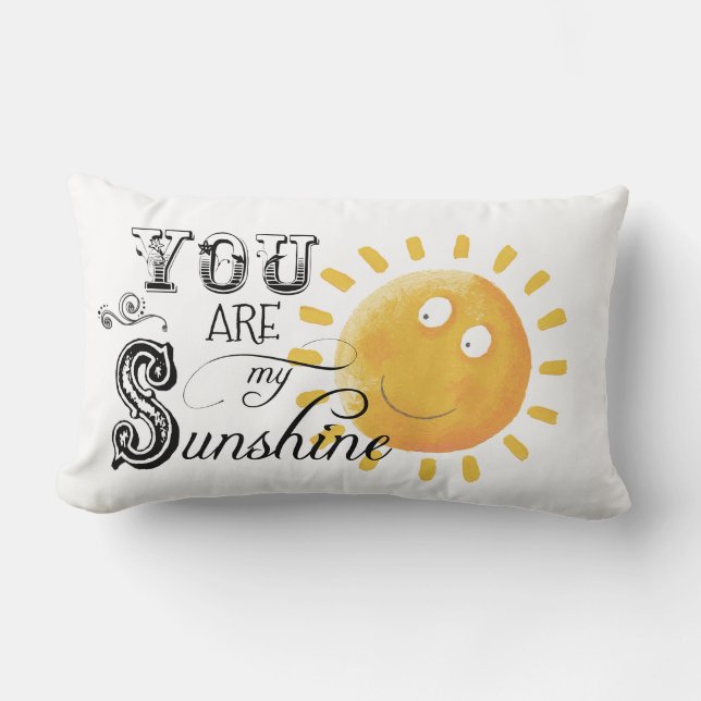Je bent mijn Sunshine Lumbar Pillow Kussen (Voorkant)