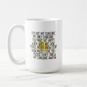 Je bent mijn Sunshine Mok (Links)