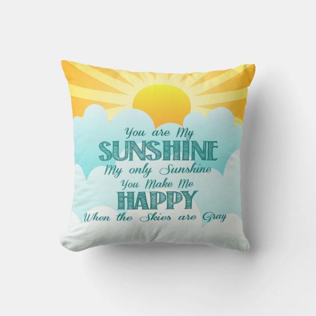 Je bent mijn Sunshine Pillow Kussen (Voorkant)