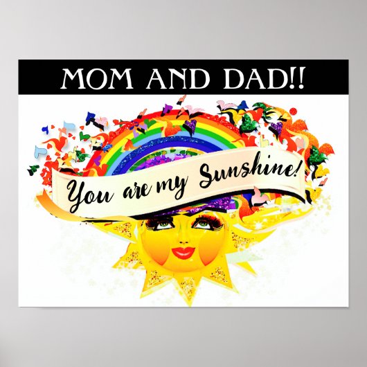 JE BENT MIJN SUNSHINE POSTER (Voorkant)