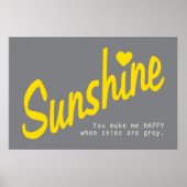 Je bent mijn Sunshine Poster (Voorkant)