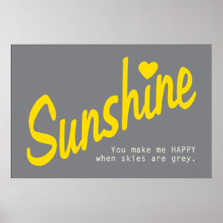 Je bent mijn Sunshine Poster