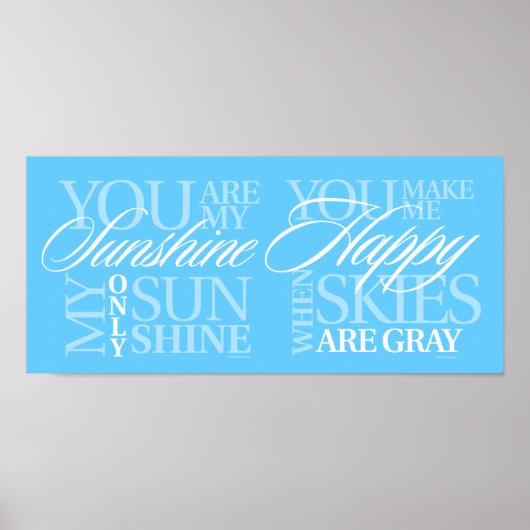 Je bent mijn Sunshine Poster (Voorkant)