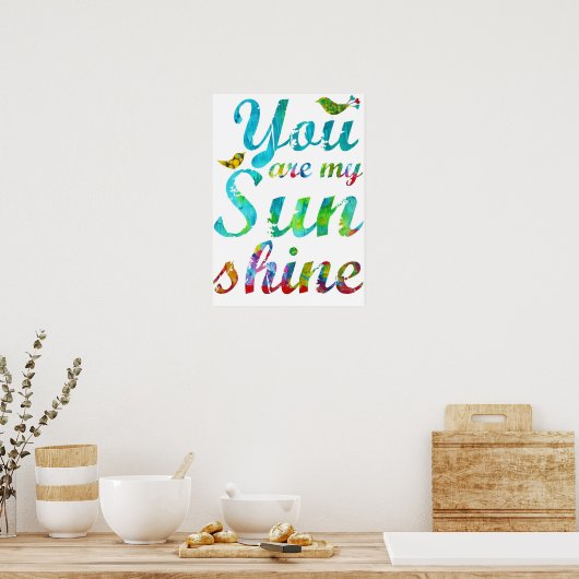Je bent mijn Sunshine Print (Keuken)